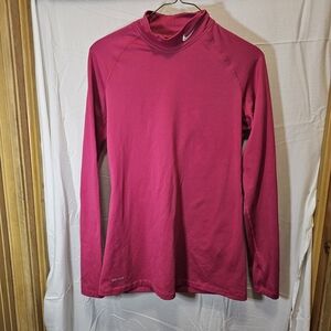 Nike Pink Long Sleeve Dri Fit - Large